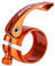 Sharplace Seatpost Clamp Anodised Aluminum Alloy for 40.8mm Seatpost Seat Clamp for Folding Bike Cycling, Orange