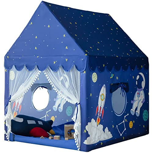 Kids Play Tent Playhouse Indoor Tents for Kids Boys Spaceship Space Rocket