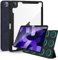 Case for iPad 9th/8th/7th 10.2,iPad Pro 10.5,iPad Air 3 10.5 with Pencil Holder, Removable Magnetic Cover Trifold Stand Clear Back, Auto Wake/Sleep,Black