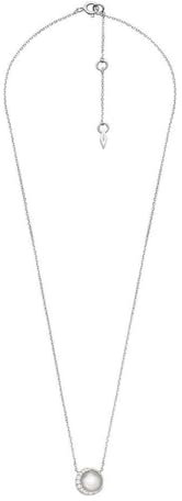FOSSIL Halskette Für Frauen Sterling Silber, Länge: 16+1+1 Silber Sterling Silber Halskette, JFS00579040