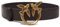 Pinko Love Berry H3 Belt Vitello Set Cintura, Z99Q_Nero-Antique Gold, M Donna