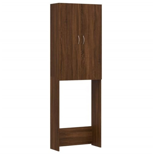 vidaXL Mobile per Lavatrice Rovere Marrone 64x25,5x190 cm