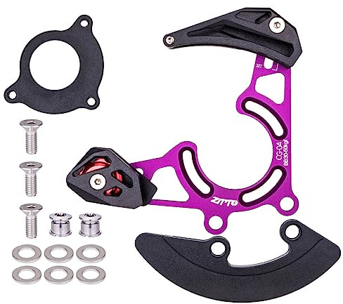 wueiooskj Bicycle Chain Guide Aluminum Alloy Adjustable Mountain Bike 32t-38t Drop Catcher Lightweight Frame Guard Protector Set