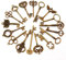 Cerioll Vintage Schlüssel Deko, Antiken Anhänger Set, Vintage Bronze Skelettschlüssel Skelett, Deko Anhänger Schlüssel, Große Rustikalen Schlüssel, Harry Potter Party Deko (17)