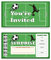 20 Stück Überraschung Fußball Ticket Geburtstag Party Einladungen mit Umschlägen Sport Fußball Junge Geburtstag Party Tickets Einladungen ausfüllen