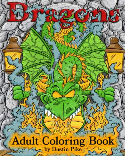 Dragons: Adult Coloring Adventure Book