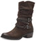 MARCO TOZZI Damen Stiefeletten mit Absatz aus Kunstleder mit Schnallen, Braun (Cafe Comb), 40