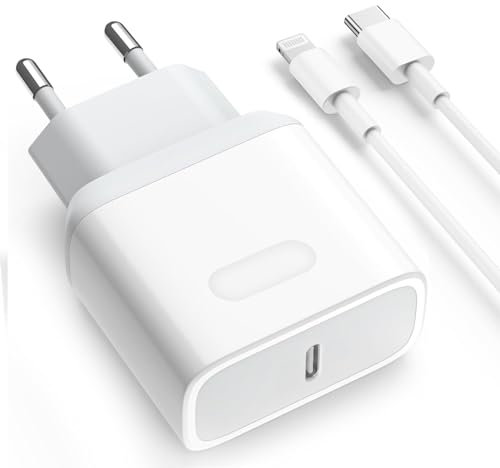 Chargeur Rapide iPhone 20W USB C Prise avec Cable 2M pour iPhone 14/14 Plus/14 Pro/14 Pro Max/13/12/11/SE/XS/XR/8/7/iPad