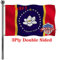 Jayus 3-lagige 200D New Mississippi Ms State Magnolia Flagge, 1,5 x 2,4 m, für den Außenbereich, doppelseitig, Staat Magnolie, Mississippi, Ms Flagge, robuster Leinwandkopf in God We Trust Missippi