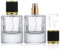 Segbeauty Parfum Zerstäuber für Unterwegs, 50ml 2 Stück Nachfüllbar Leere Sprühflaschen mit Gadgets zum Abfüllen des Parfums, Schönes Elegantes Design, Glasparfümfläschchen für Männer und Frauen