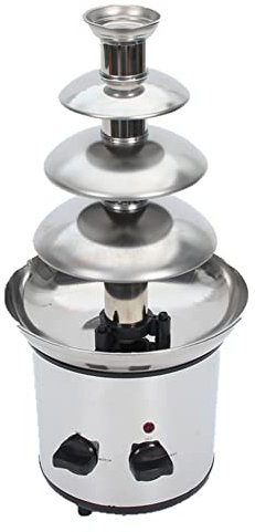 KELUNIS Fuente de Chocolate eléctrico, Fuente Profesional de Chocolate de Acero Inoxidable 304, para quesos, Chocolates derretidos, Licores