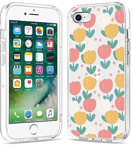 Galafu Coque pour iPhone 6 Plus/iPhone 6S Plus, Clair TPU Silicone Protective Phone Étui pour Fille, Transparente Antichoc Shockproof Housse pour iPhone 6 Plus/iPhone 6S Plus (5.5 inch), Modèle 39