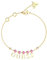GUESS JUBB04224JWYGPK - Bracciale da donna, colore: Oro/Rosa, Cristallo