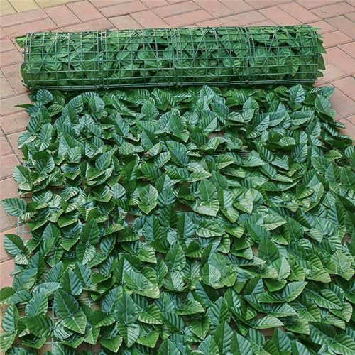 FENGSHENG-SHOP 1m x 3m UV Protection Artificial Ivy Leaf Hedge - Privacy Screening Panels Roll, Ivy Trellis Wall Decor for Outdoor Indoor Garden Fences