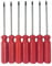 7 in 1 Kleiner Torx Schraubendreher Set mit T4 T5 T6 T7 T8 T9 T10 Torx Sicherheitsbits, komplettes Star Repair Kit für Apple, Macbook, Mac mini, Xbox one, Xbox360, PS3, PS4, PS5, Computer und Taschenm