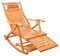 REIFOR Liegestuhl Sonnenliege Bambus-Loungesessel, Liegestuhl, Schaukelstuhl, Zusammenklappbare Liegestühle, Verstellbare Ausrüstung Für Garten, Terrasse, Freizeit Klappliegestuhl Balkon Liegestuhl