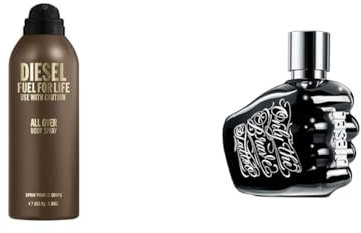 Diesel Fuel for Life Body Spray 200ml + Diesel Only the Brave Tattoo Eau de Toilette 200ml