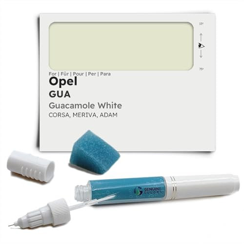 Genuine Colors Lackstift Guacamole White GUA für Opel Weiß Corsa MERIVA ADAM