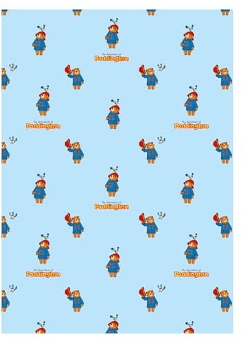 Paddington Coperta in pile – 100 x 150 cm morbido poliestere con orsetto – accogliente e caldo, ventilatore, lavabile in lavatrice