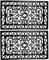 Pro Home Rubber Door Mat 45x75cm – Decorative Wrought Iron Look Door Mats Outdoor with Non-Slip Grip – Weatherproof Outdoor Mat for Mud, Entryways, Garden, Patio and Porch Cleaning (Pack of 2)