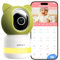 Outinput 2K 4MP Camara Vigilancia Bebe WiFi Interior, 355° Vigilabebés con Camara, App Remoto, Seguimiento Detección Automático, Audio de 2 Vías, Visión Nocturna, Alertas de Feed, 6 Canciones de Cuna
