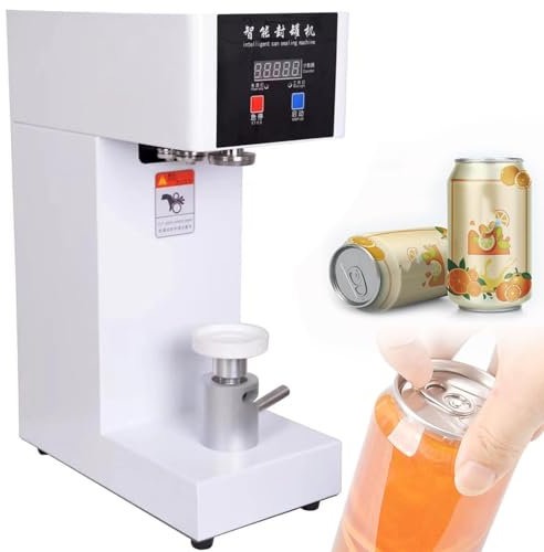 Automatic Can Sealing Machine,180w Electric Cup Sealer Machine,Automatic Tin Can Sealer Machine,Electric Can Seamer,with Smart Counter,White