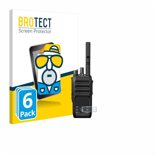 BROTECT Schutzfolie für Motorola MOTOTRBO R5 | 6 Stück Entspiegelnder Displayschutz Made in Germany Matte Displayschutz-Folie Anti-Reflex Anti-Fingerprint Einfache Montage