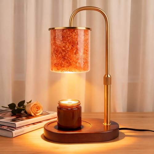 SALUBRITO Kerzenwärmer Lampe, Candle Warmer Lamp mit Timer und Dimmer, Kerzenwärmer for Duftkerzen im Glas, Weihnachten, Heimdekor, Geschenk für Frauen