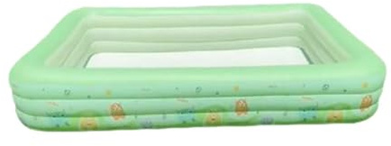 KESOTO Rectangular Inflatable Pool for Children Paddling Area Home Party Lawn, 1.5m