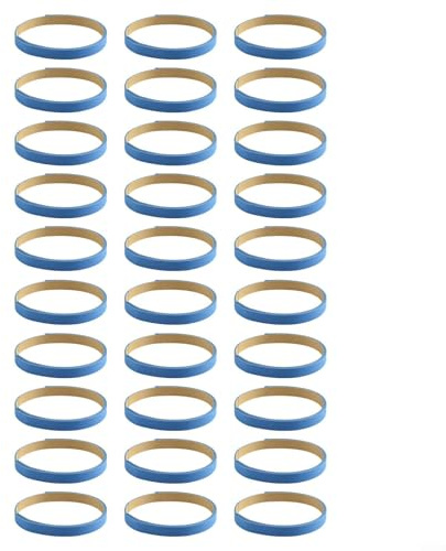 Lot de 30 bandes de protection en éponge pour raquette de tennis de table Bleu
