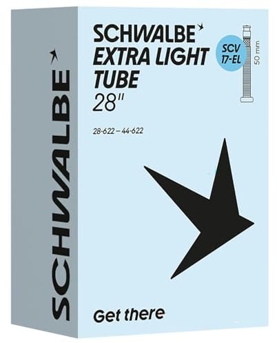 Schwalbe Fahrradschlauch SCV17-EL EXTRA Light 28/44-622 IB Black 50mm