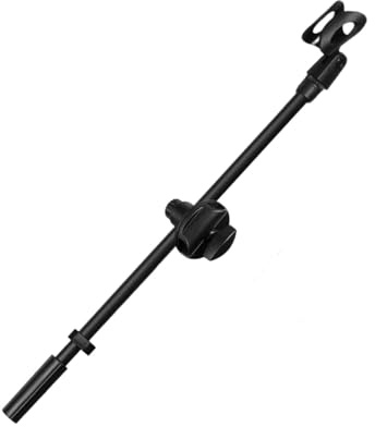 Supporto per Microfono Girevole da 55 Cm con Clip, Asta per Microfono Girevole, Trasversali per Microfono per Performance, Studio, KTV E Videoc, per Microfono