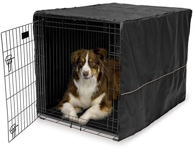 MidWest Homes for Pets CVR-42 Hundebox-Abdeckung, Stoff mit Teflonschutz, Sichtschutz für 107 cm lange Hundeboxen von MidWest und New World, maschinenwaschbar und trocknergeeignet