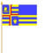 Stockfahne Stadt Niebüll Fahne Flagge Grösse 30x40cm - FRIP –Versand®