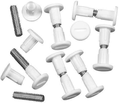 BAG OF 25 KITCHEN UNIT CUPBOARD JOINING SCREWS (WHITE)
