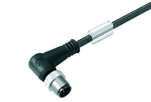 Weidmüller sail-m12 W-8 – 3.0U 3 m schwarz-Kabel Signal – Kabel-Signal (3 m, M12, schwarz)