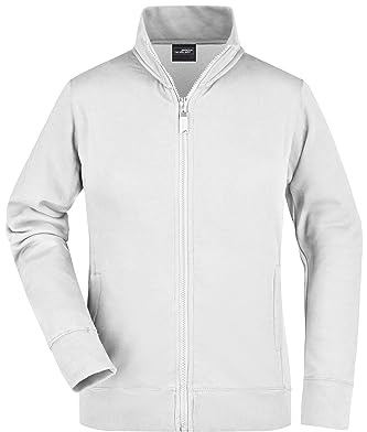 James & Nicholson Damen Sweatjacke - Hochwertige Sweatjacke mit Stehkragen