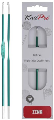 KnitPro Zing Einfache Häkelnadeln | 3mm