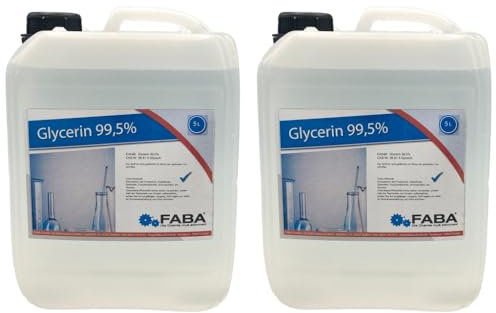 FABA Glycerin 99,5%, 2 x 5L rein pflanzlich, vielseitig verwendbar