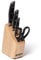 Arcos Conjunto Cuchillos 4 piezas Acero Inoxidable Nitrum y Hoja mm. Cuchillo cocina profesional para cortar huesos carne. Mango ergonómico polioximetileno POM. Serie Manhattan. Color negro.