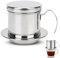 Vietnamesischer Kaffeefilter 200ml Tragbare Kaffeemaschine, Kaffeepresse Für 1 Kaffeetasse Wiederverwendbar Aus Edelstahl, Kaffeefilter Wiederverwendbar Vietnamesischer Kaffeefilter
