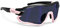 Bertoni Lunettes Cyclisme Vélo Running MTB Ski Mod. Quasar (Noir-Rose/Bleu Miroir)