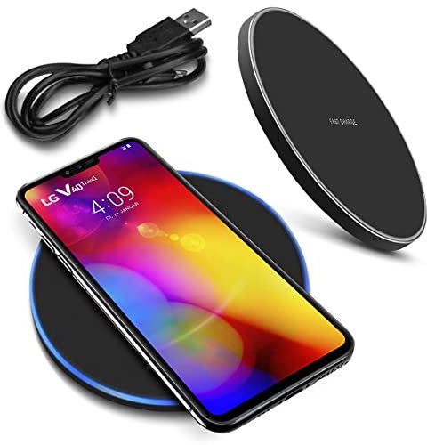 QI Wireless Kabellos Ladestation kompatibel für LG V40 ThinQ Charger Induktives Universal Schnellladegerät