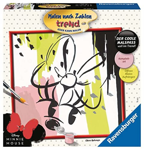 Ravensburger Malen nach Zahlen 29698 - Modern Minnie - Malen nach Zahlen für Erwachsene und Kinder ab 12 Jahren