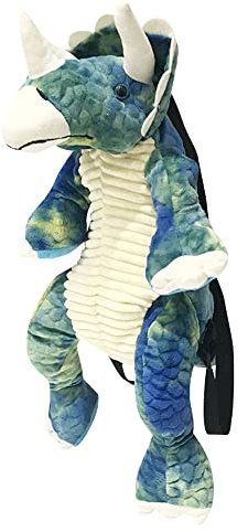 3D Dinosaurier Rucksack Kuscheltier Kinder Niedlichen Tier Rucksack Tyrannosaurus Rex Plüsch Kinderrucksack Kleinkind Dinosaurier Tasche Cartoon Plüschrucksack für Mädchen Jungen Kreative Geschenke