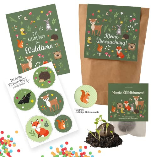 Waldtiere nachhaltige Wundertüte/Kinder Überraschungstüte Kinder Mitbringseltüte Kinder Aufmerksamkeit Kinder Mitgebseltüte Kinder give-aways Kinder Wundertüte Kinder Geschenktüten Kinder