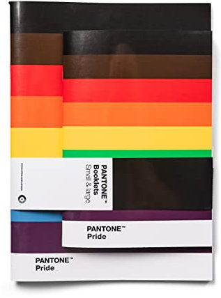 Copenhagen Design PANTONE Notizheft, unliniert, 2er-Set, je 40 Seiten, Pride
