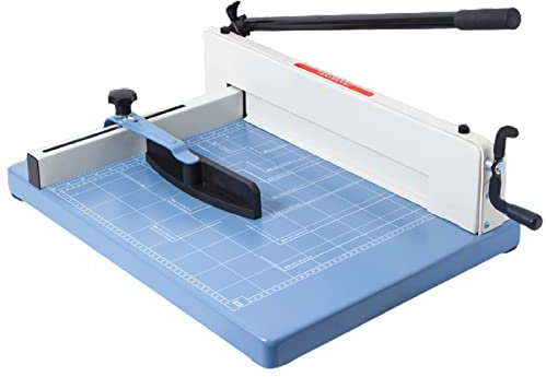 XUCS Papierschneider Schwerlast, A3/A4 Guillotine Trimmer mit Sicherheitsschutz, klare Schneidführungsraster, Metallbasis, für Fabrik, Schule, Bürozubehör
