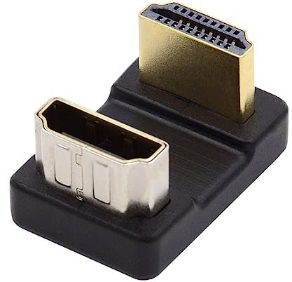 chenyang Adaptateur convertisseur HDMI mâle vers HDMI femelle 4K @ 60 Hz 180 degrés vers le haut