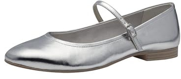 Tamaris Ballerina Damen Vegan Elegant metallic,EU 38